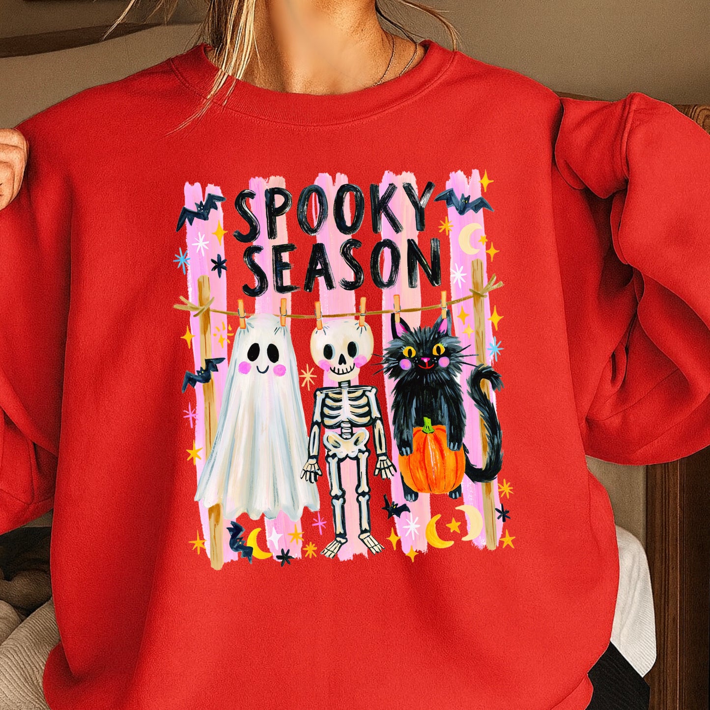 Spooky Season Halloween Crewneck Sweatshirt