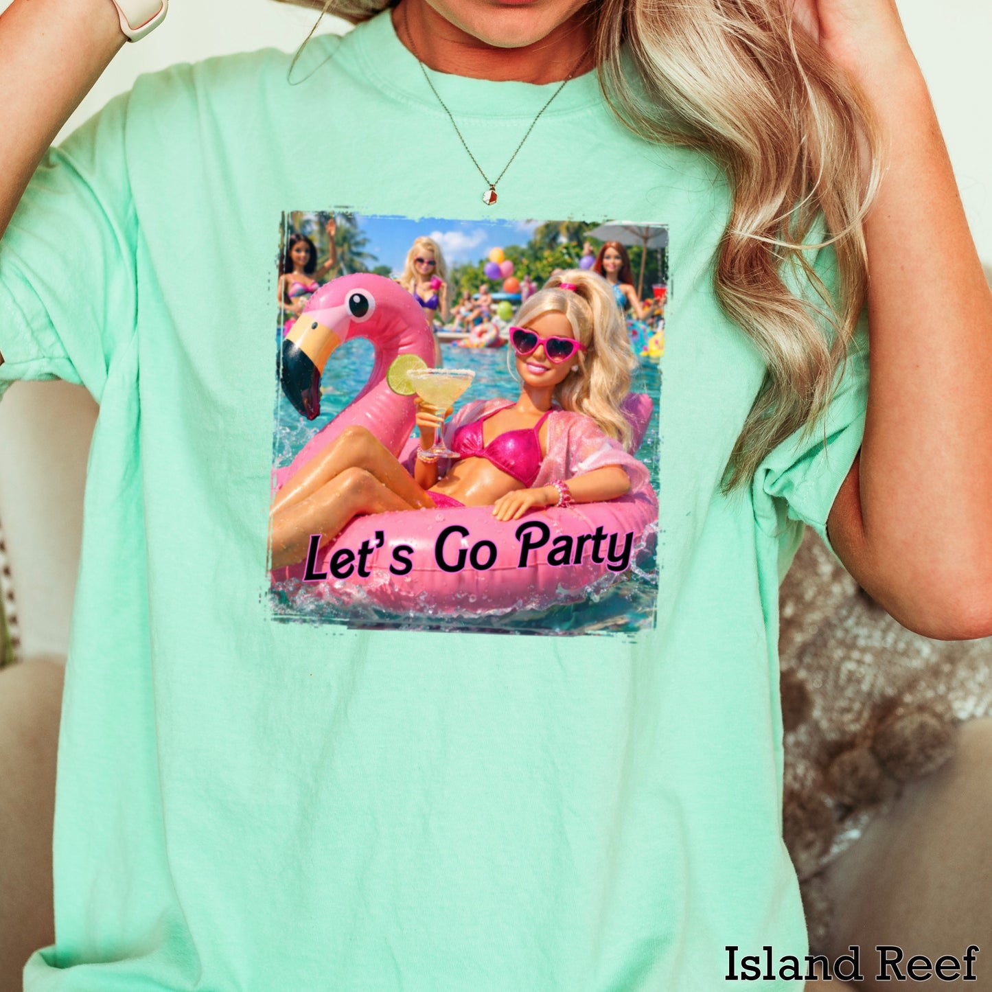 Let’s Go Party Comfort Color Graphic Tee