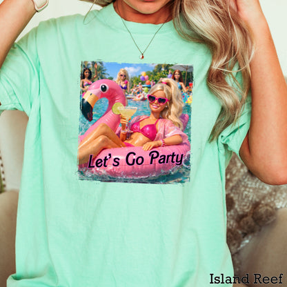 Let’s Go Party Comfort Color Graphic Tee