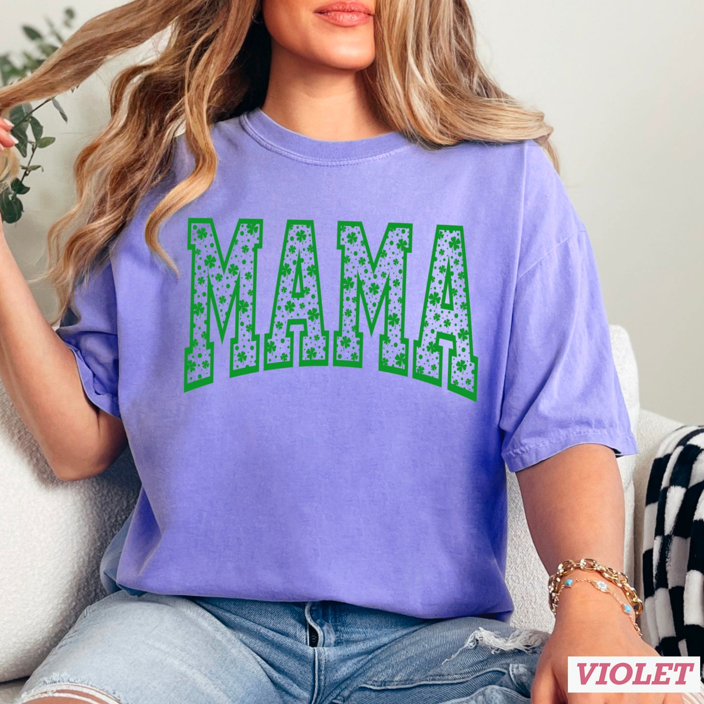 Mama St. Patrick’s Day Comfort Color Graphic Tee