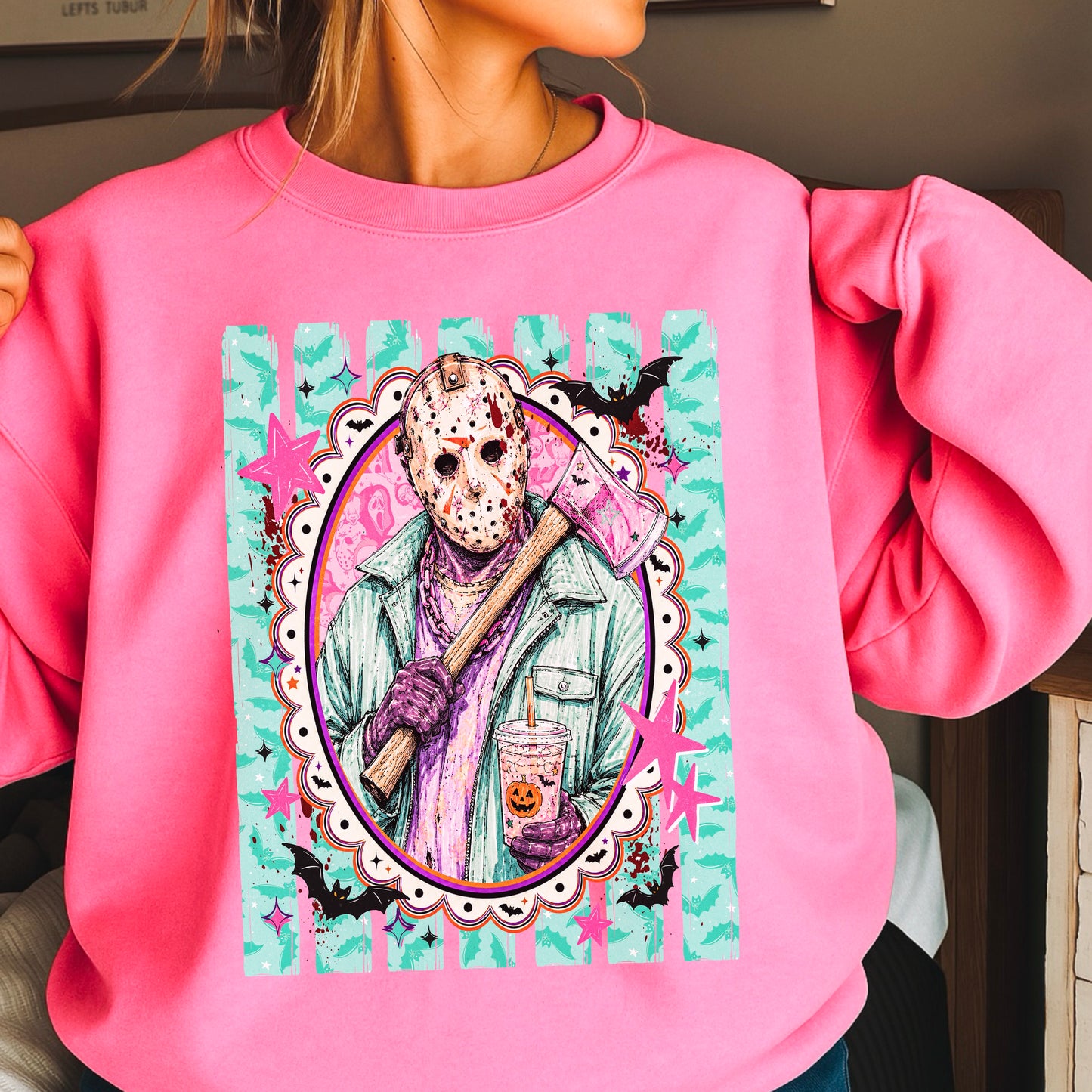 Horror Film Character Crewneck Sweatshirt