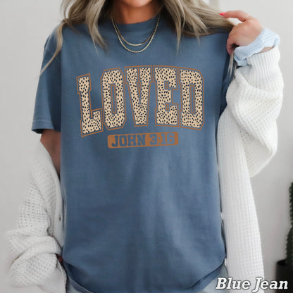John 3:16 Valentine’s Day Comfort Color Graphic Tee