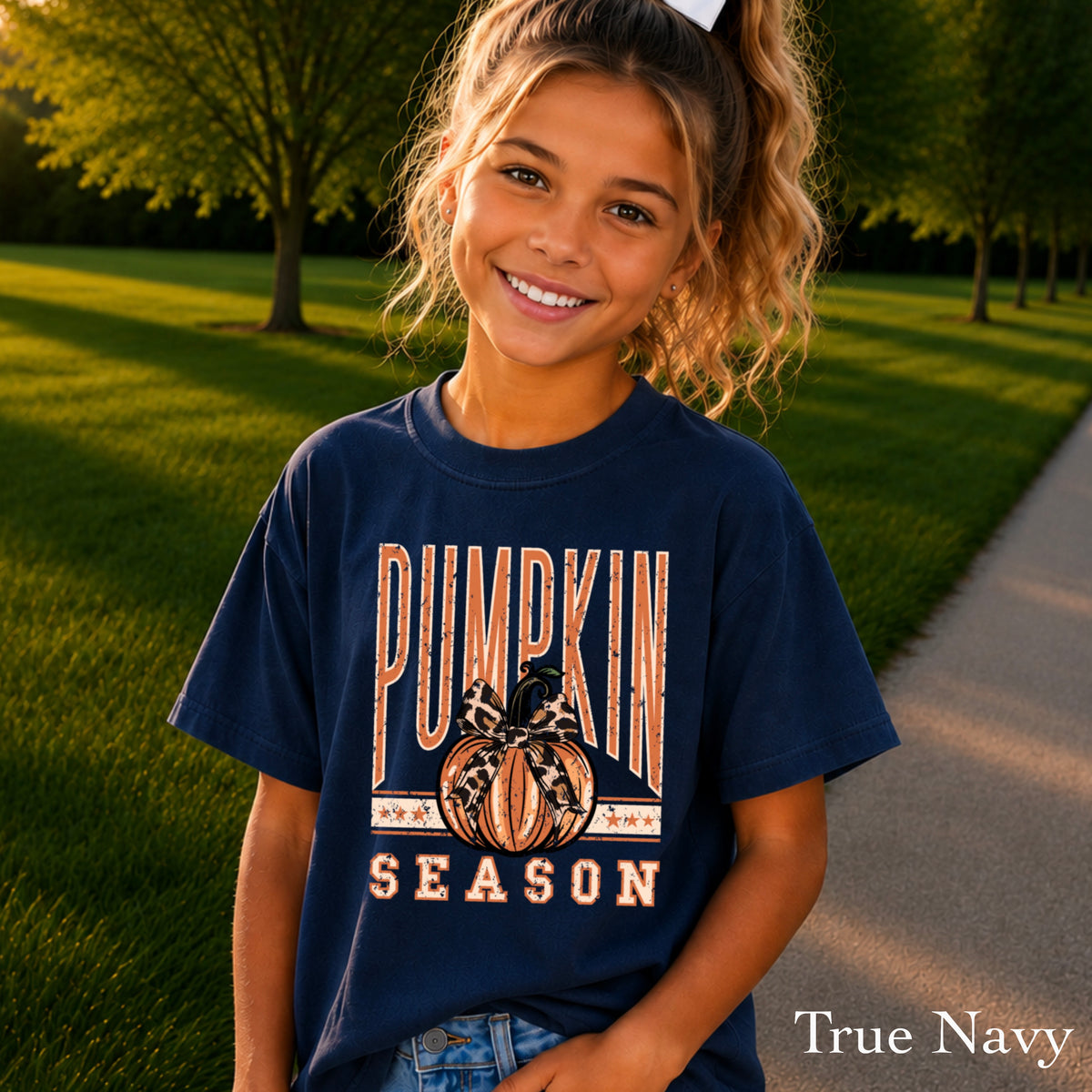 Pumpkin Season Youth Comfort Color T-Shirt
