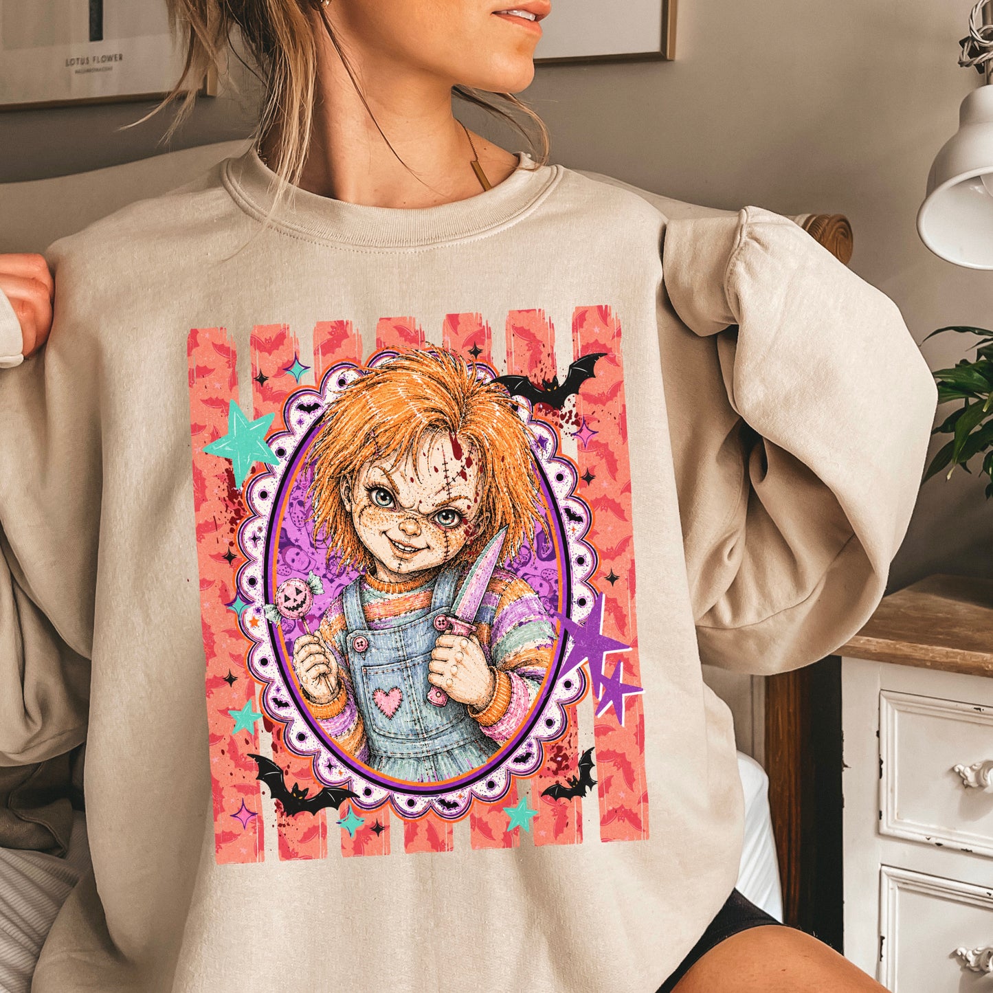 Horror Film Character Crewneck Sweatshirt