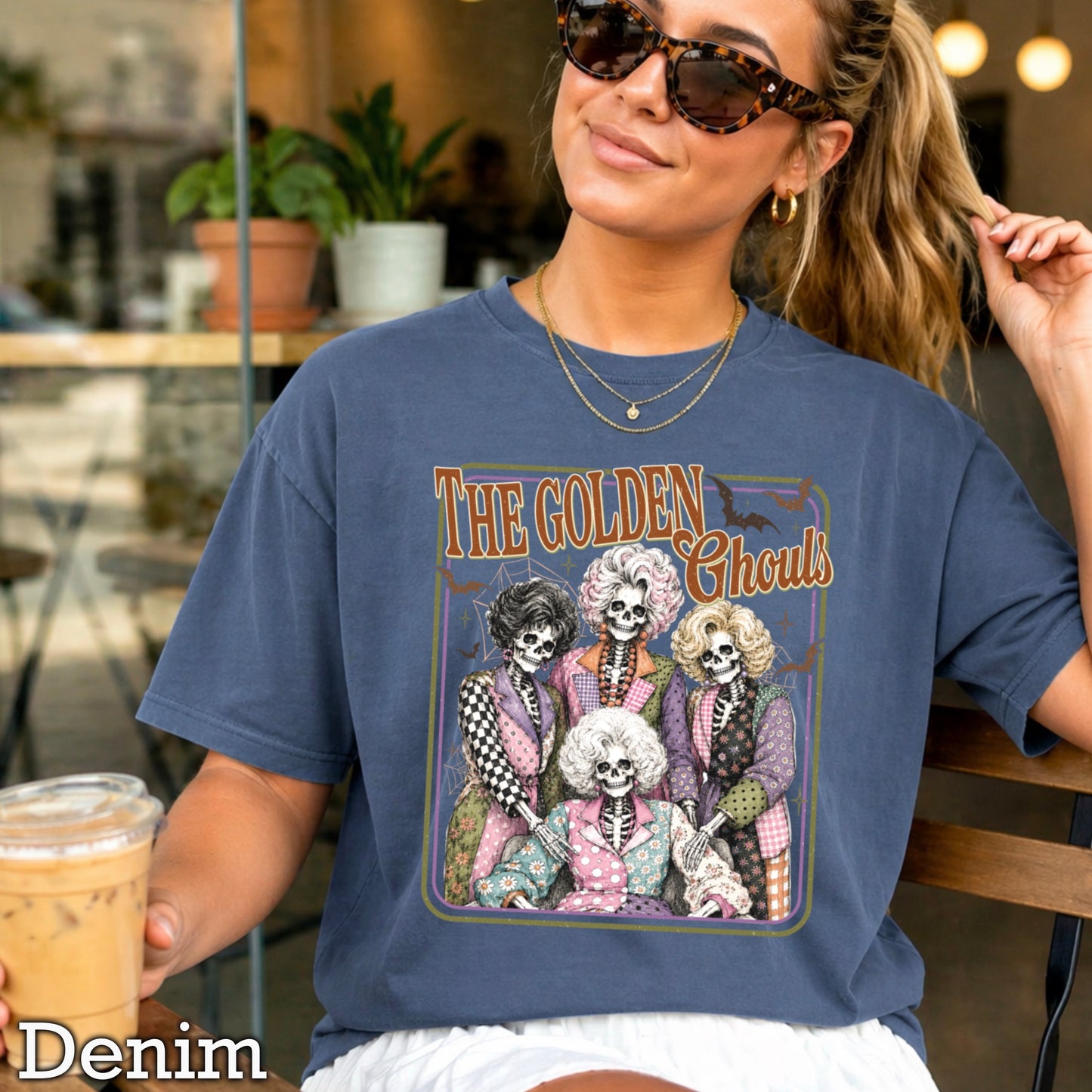 The Golden Ghouls Comfort Color Graphic Tee