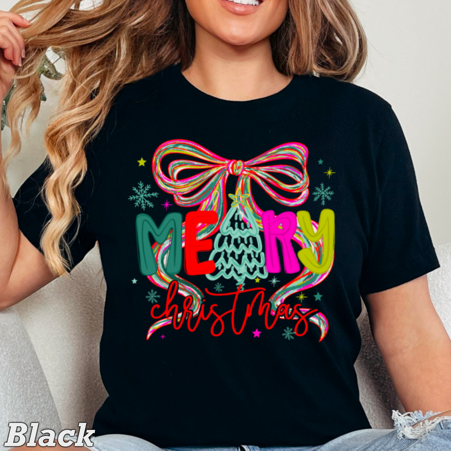 Merry Christmas Comfort Color Graphic Tee