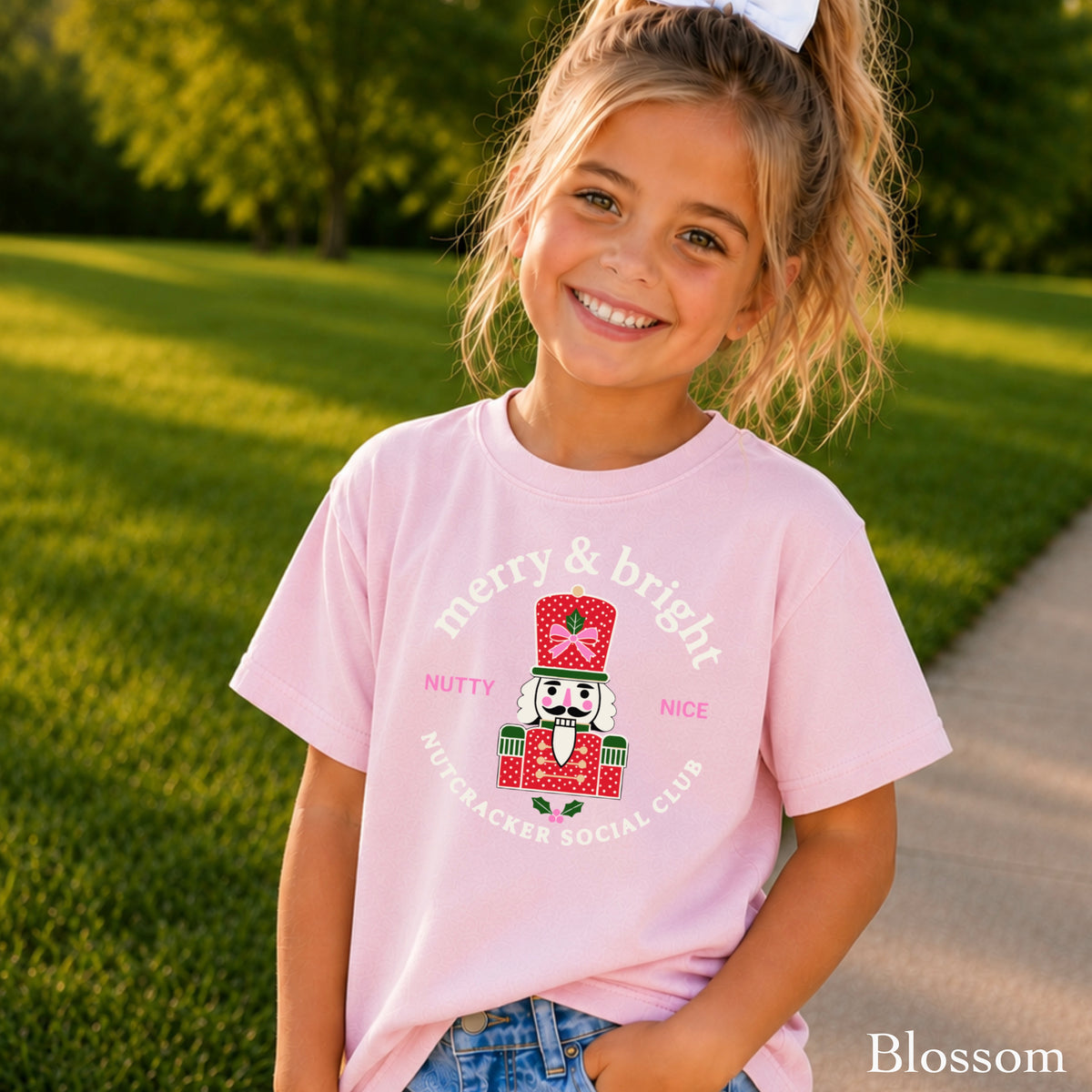 Nutcracker Social Club Christmas Youth Comfort Color T-Shirt