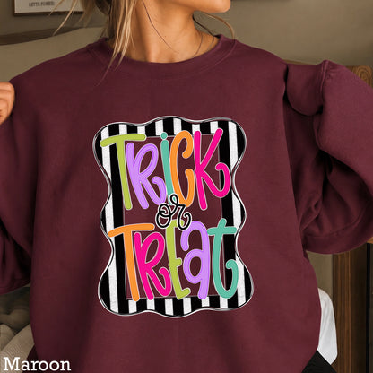 Trick Or Treat Halloween Crewneck Sweatshirt
