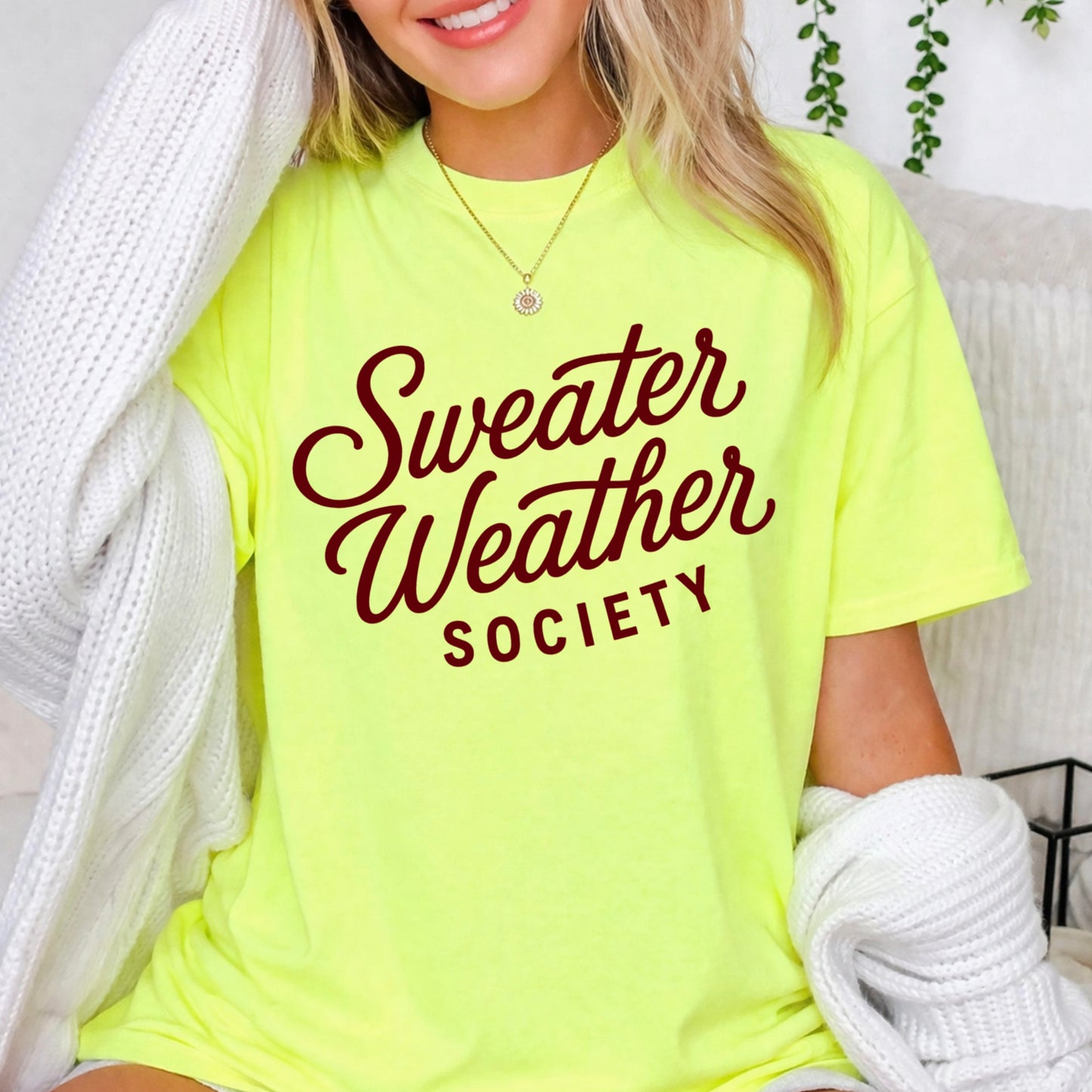 Sweater Weather Society Comfort Color Graphic Tee