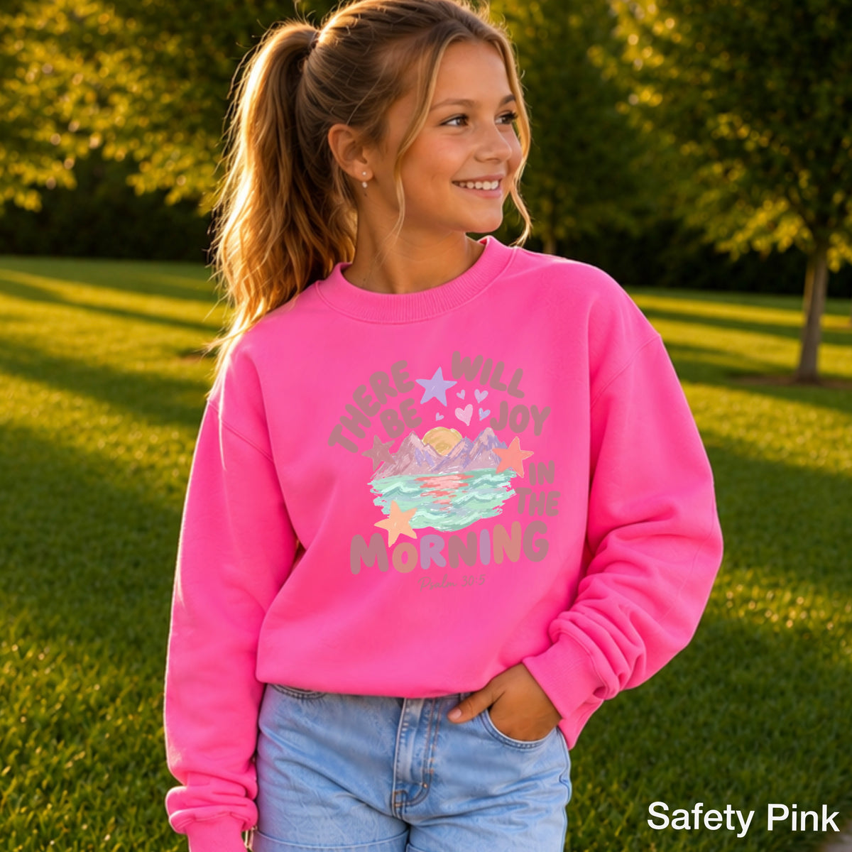 There Will Be Joy In The Morning Youth Crewneck Sweatshirt