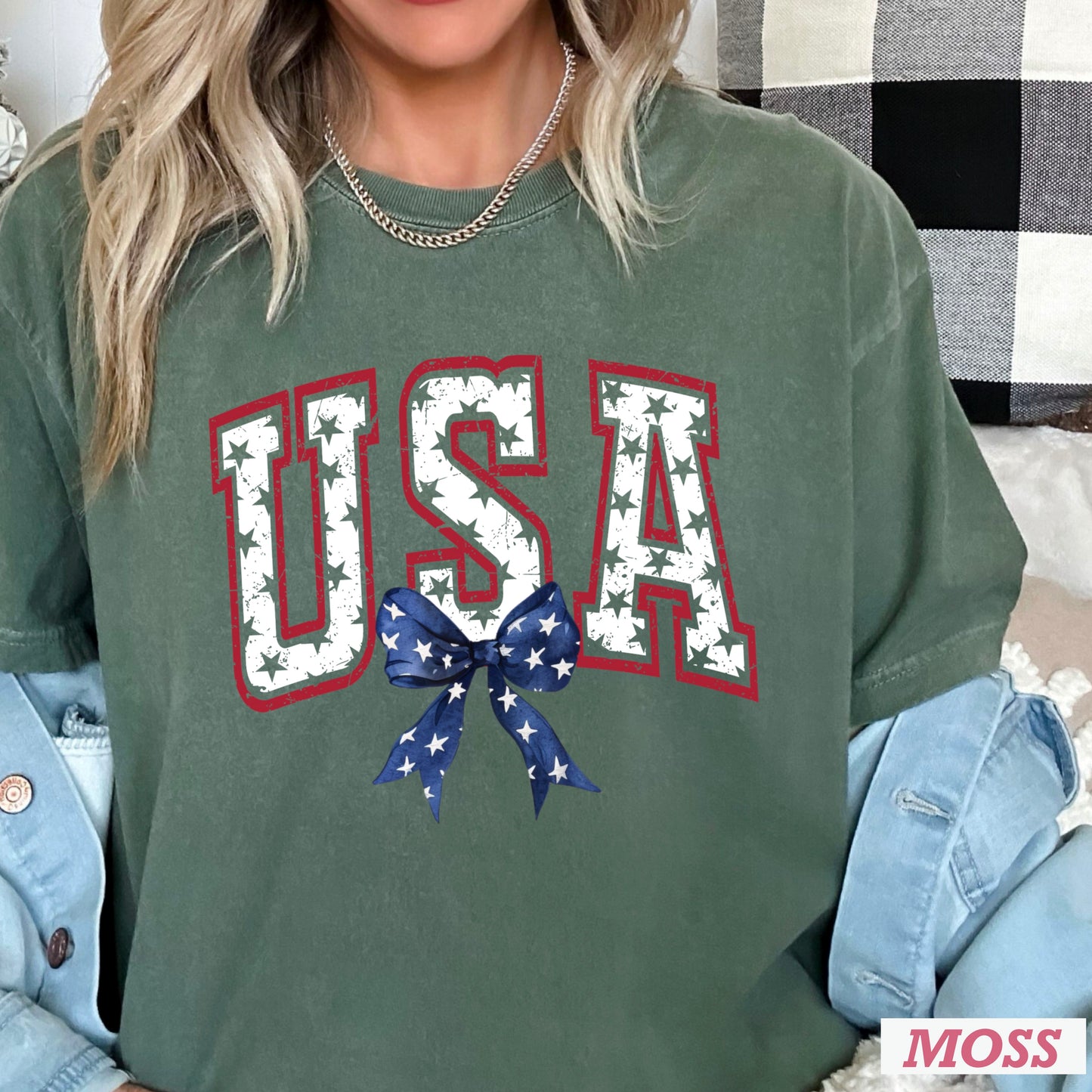 USA Patriotic Comfort Color Graphic Tee