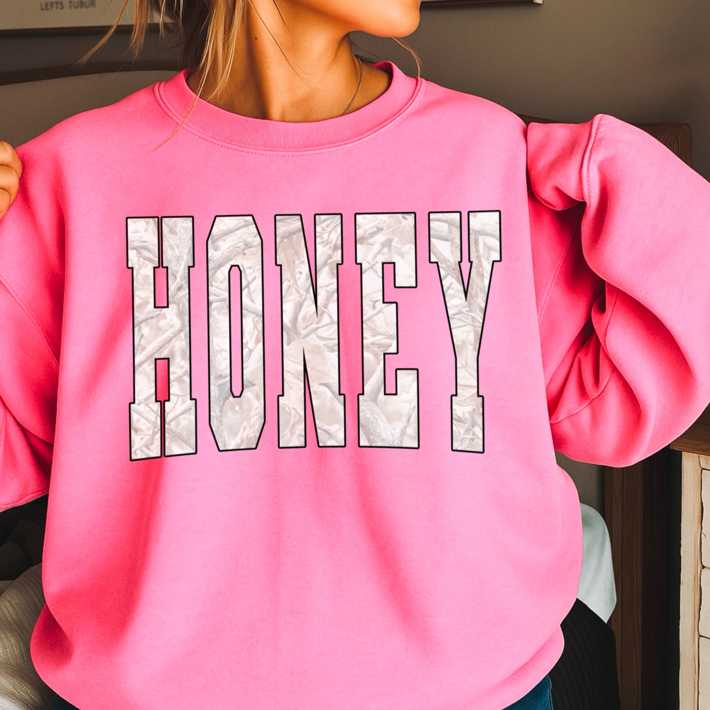 Honey Camo Crewneck Sweatshirt