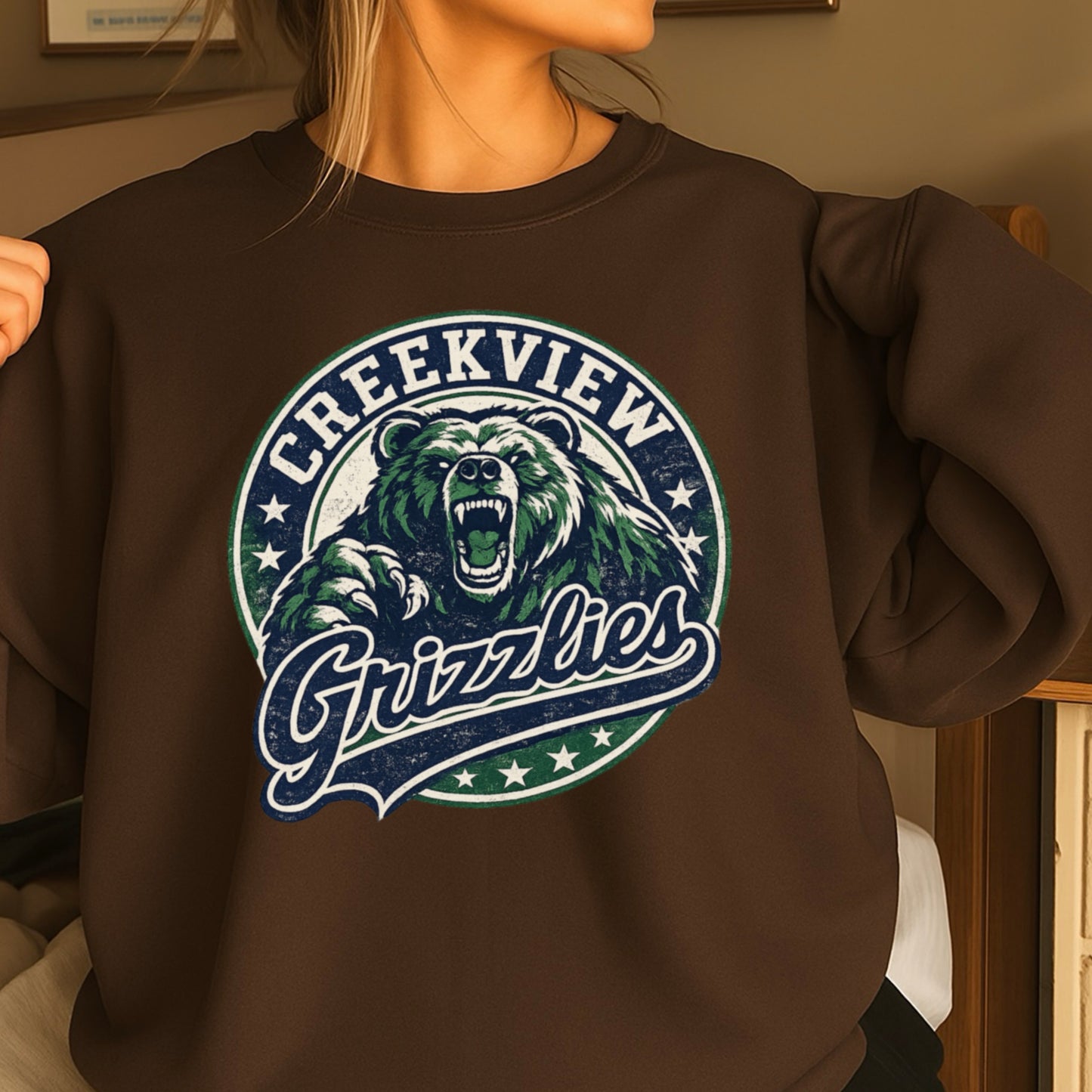 Creekview Grizzlies Crewneck Sweatshirt