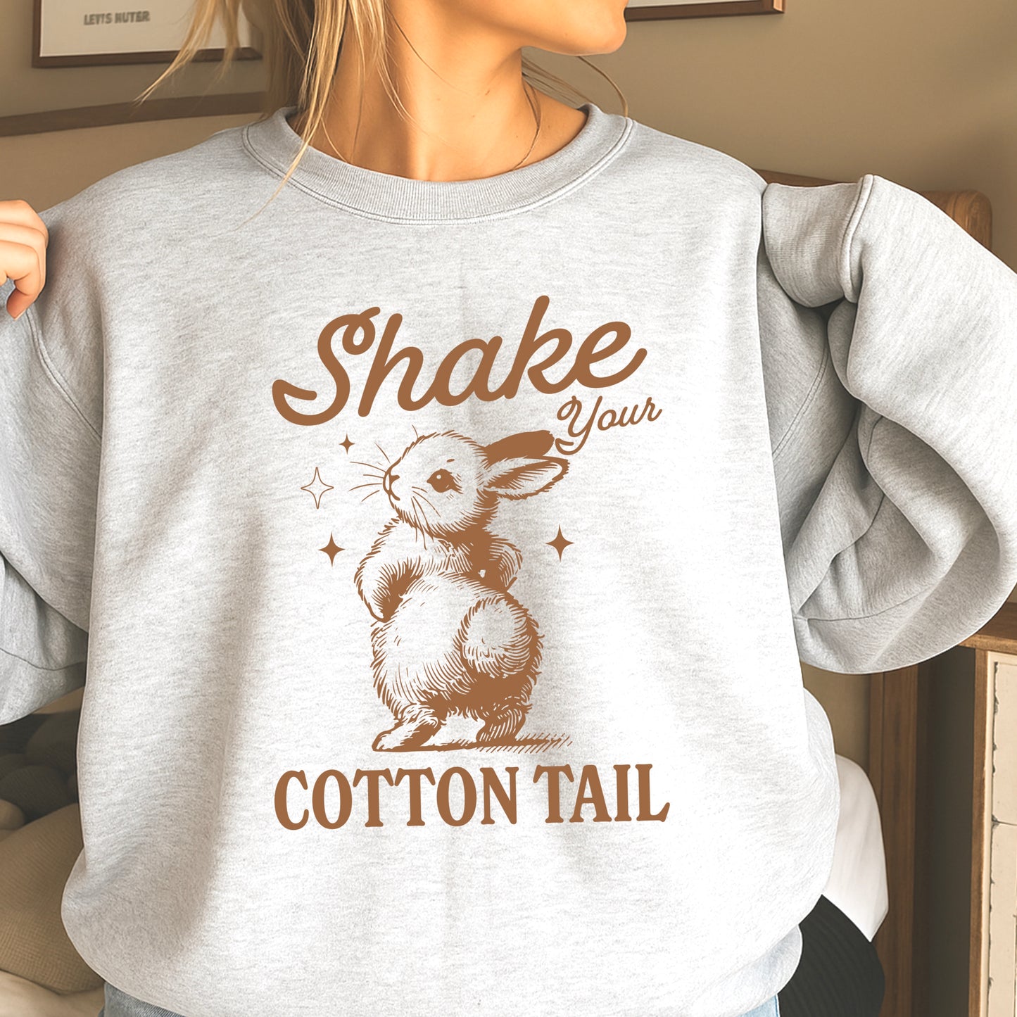 Shake Your Cotton Tail Easter Crewneck Sweatshirt
