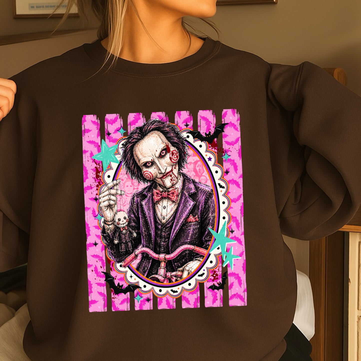 Horror Film Character Crewneck Sweatshirt