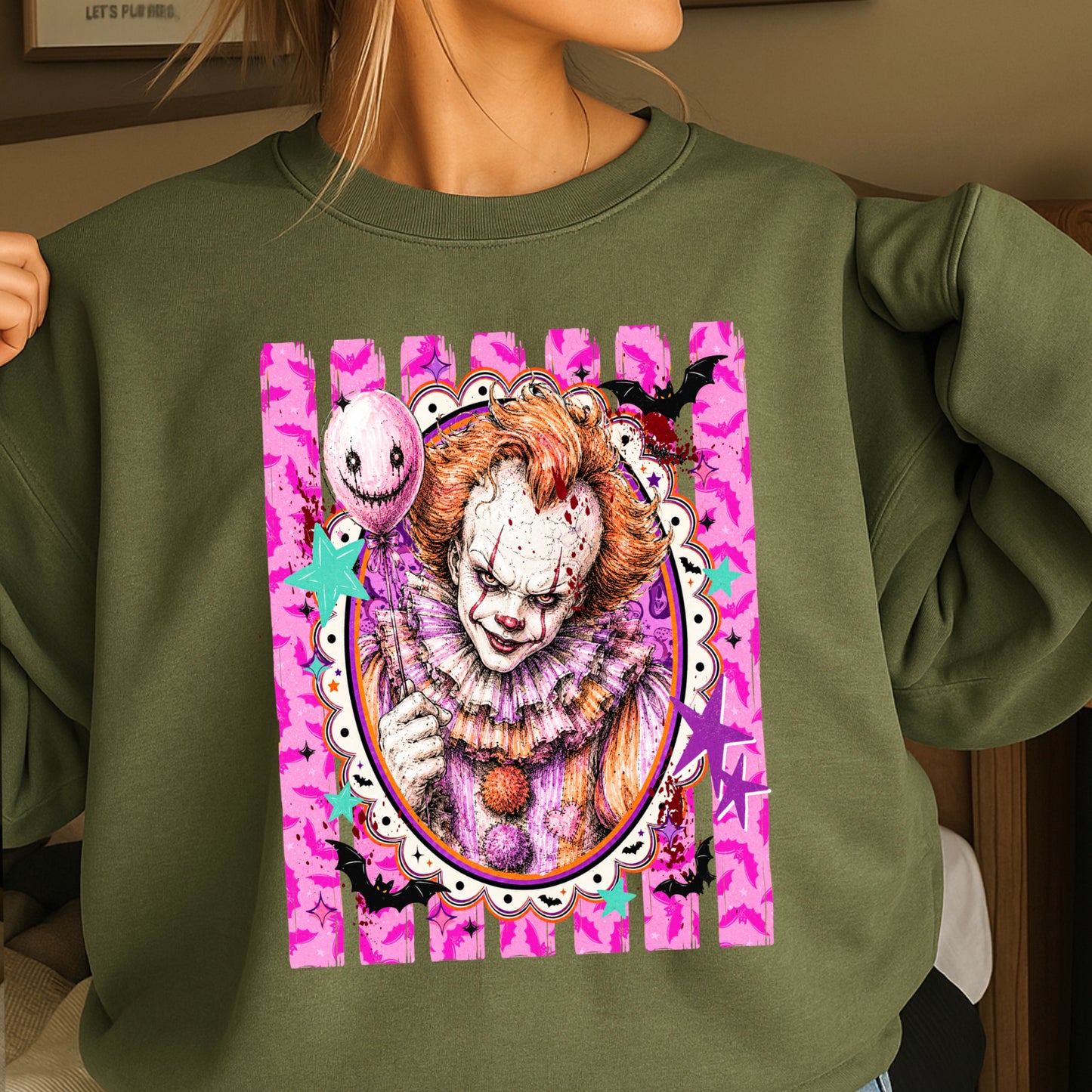 Horror Film Character Crewneck Sweatshirt