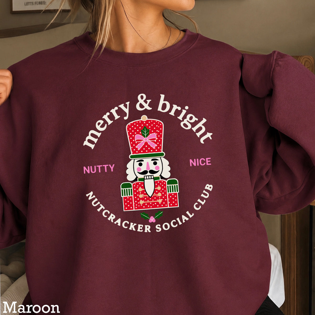 Nutcracker Social Club Christmas Crewneck Sweatshirt