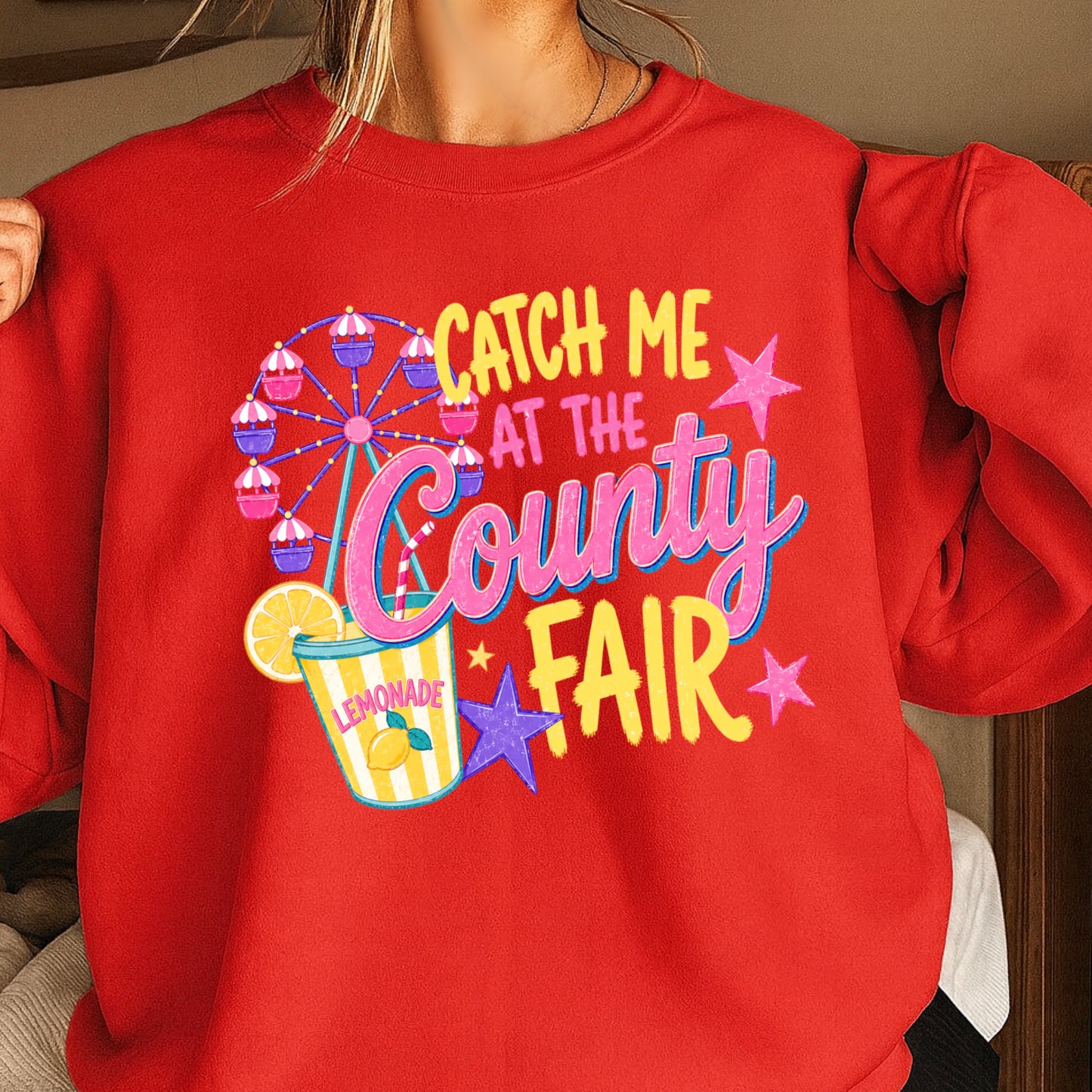 Catch Me At The County Fair Crewneck Sweatshirt