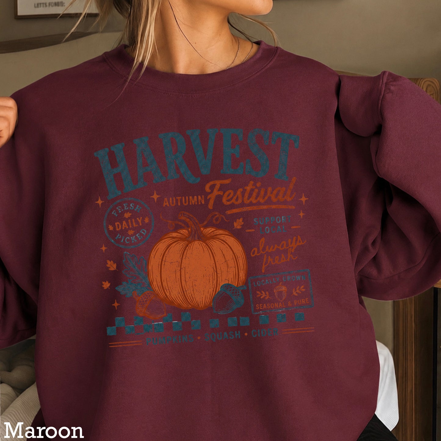 Harvest Festival Fall Crewneck Sweatshirt