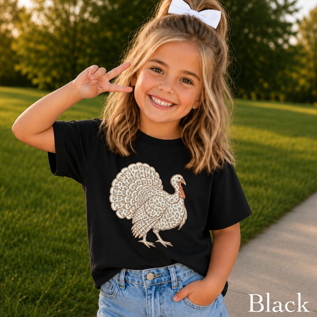 Turkey Thanksgiving Youth Comfort Color T-Shirt