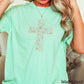 Camo Cross Christian Comfort Color Graphic Tee