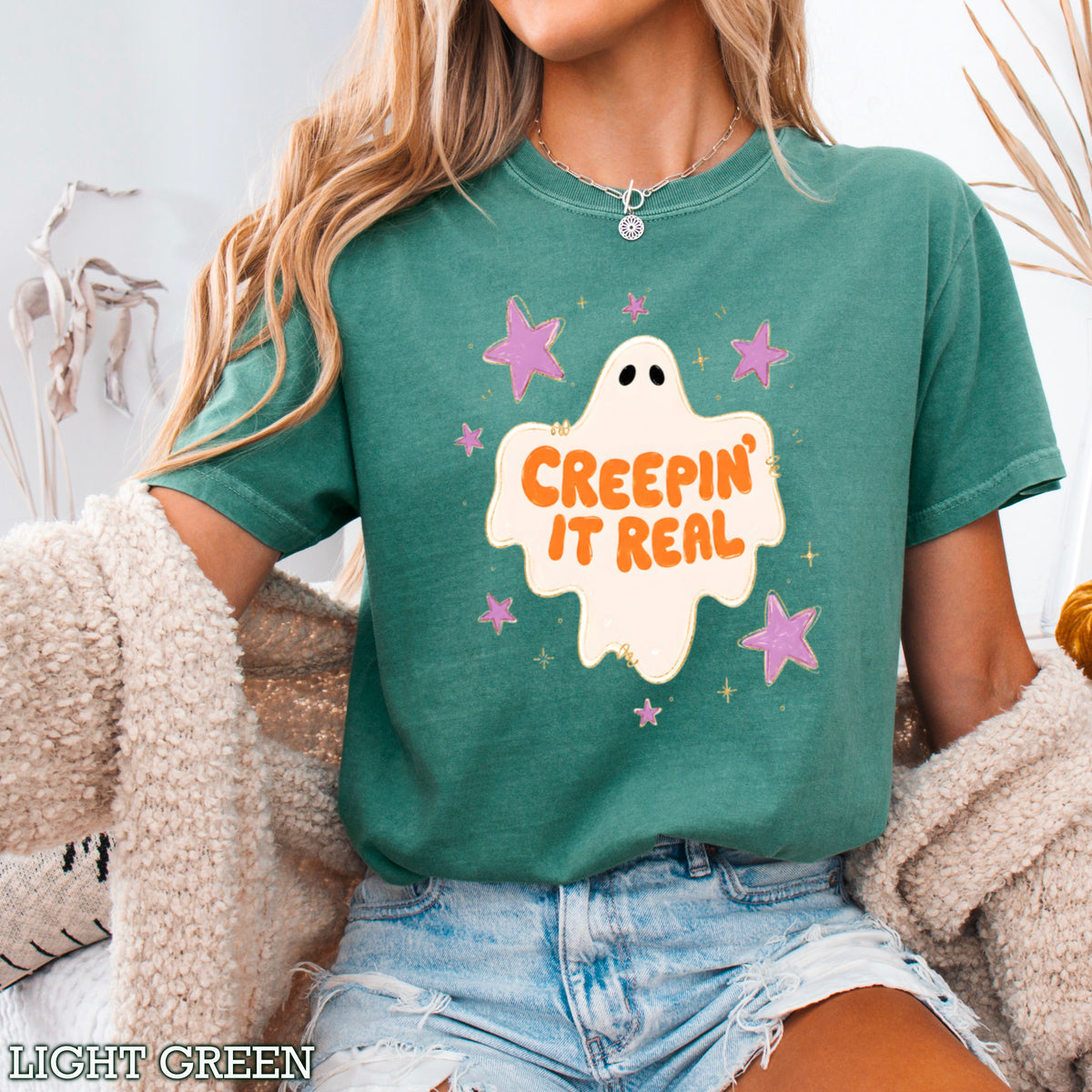 Creepin It Real Comfort Color Graphic Tee