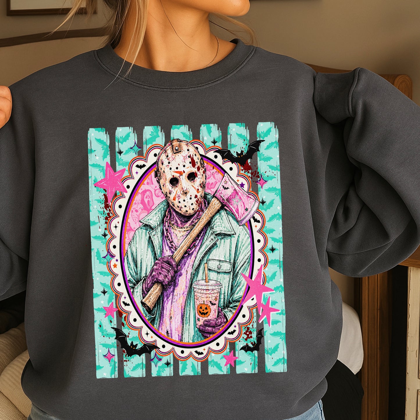 Horror Film Character Crewneck Sweatshirt