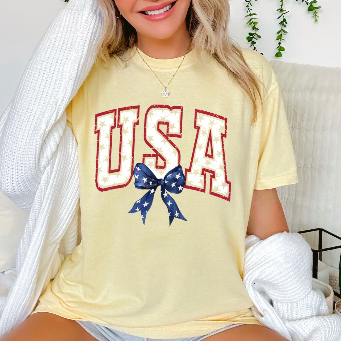 USA Patriotic Comfort Color Graphic Tee