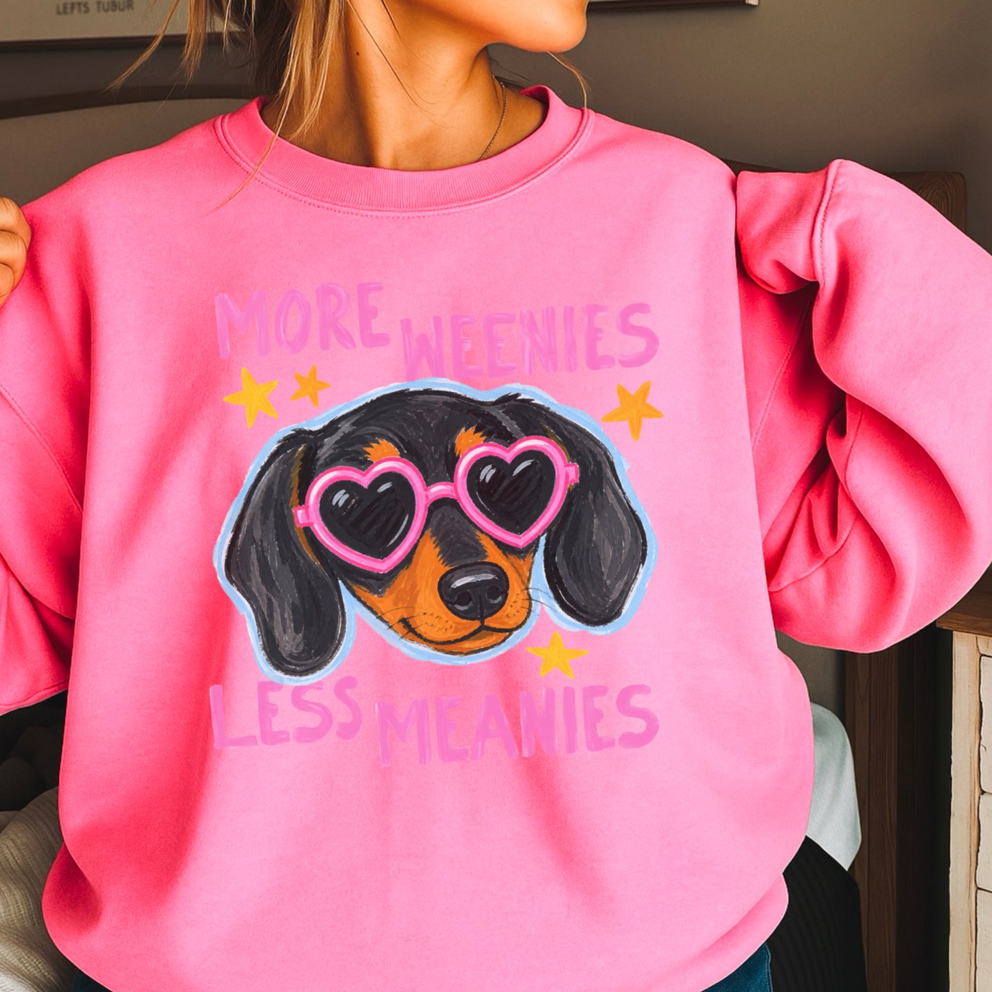 More Weenies Less Meanies Crewneck Sweatshirt