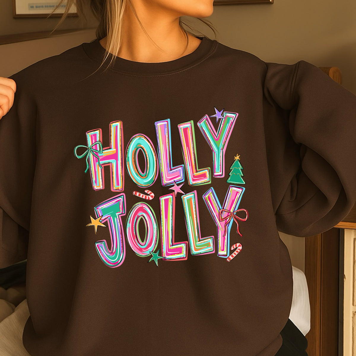 Holly Jolly Christmas Crewneck Sweatshirt