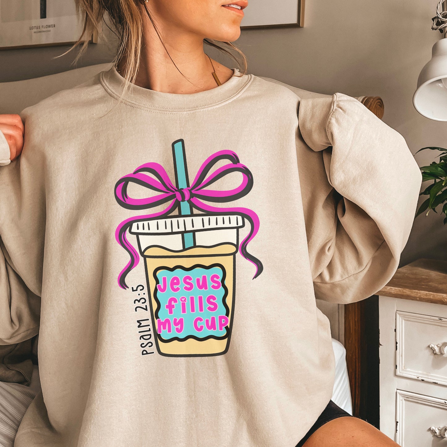 Jesus Fills Up My Cup Crewneck Sweatshirt