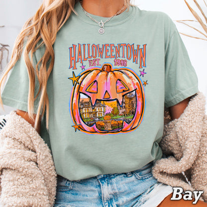 Halloween Town Comfort Color Graphic Tee
