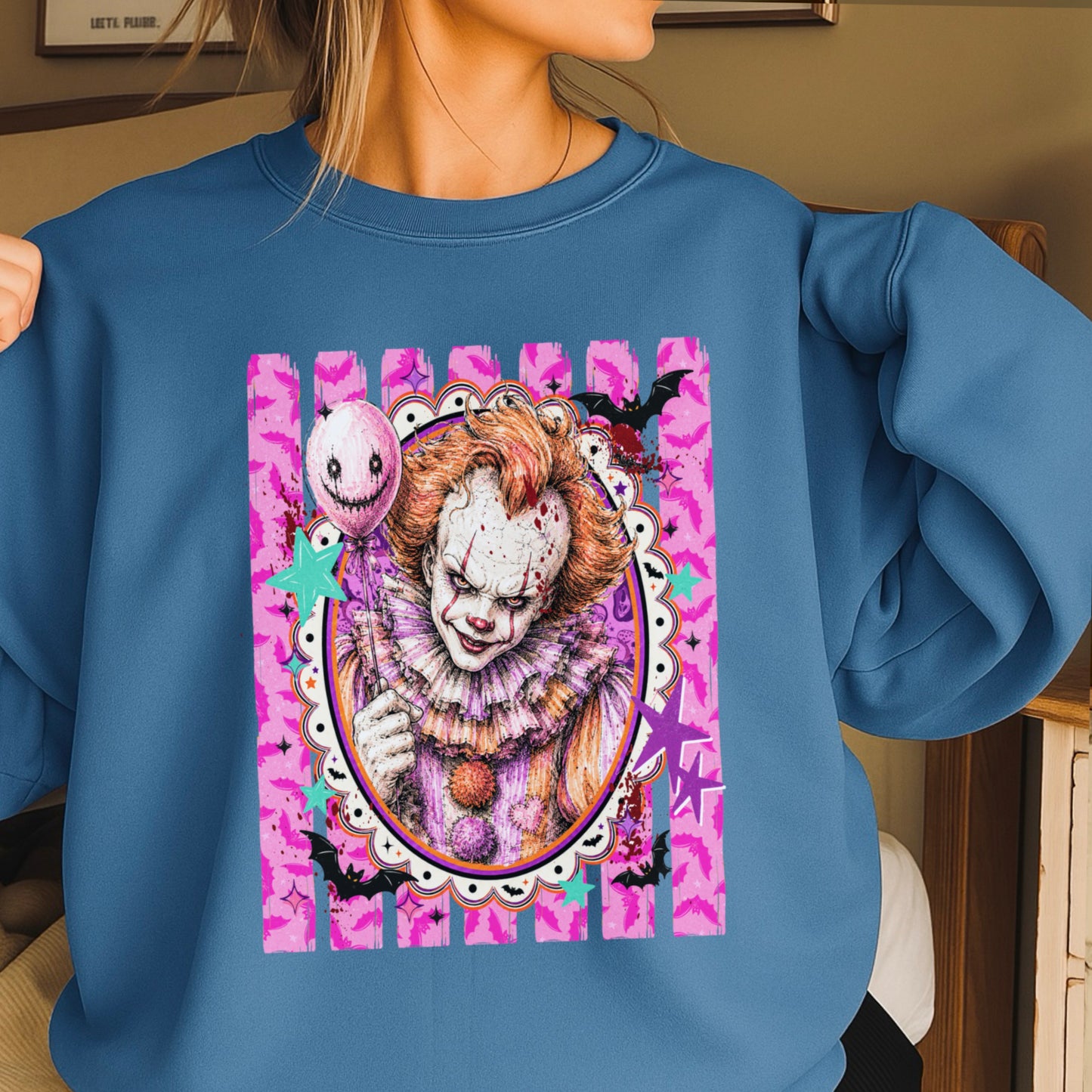 Horror Film Character Crewneck Sweatshirt