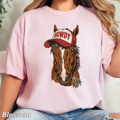 Howdy Horse Comfort Color Graphic Tee
