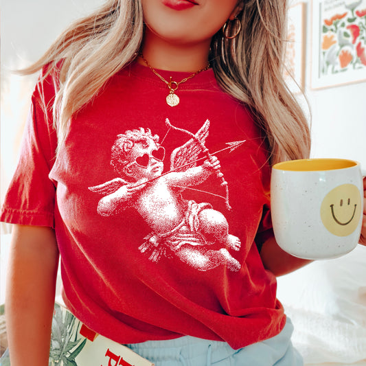 Halftone Valentine’s Day Comfort Color Graphic Tee