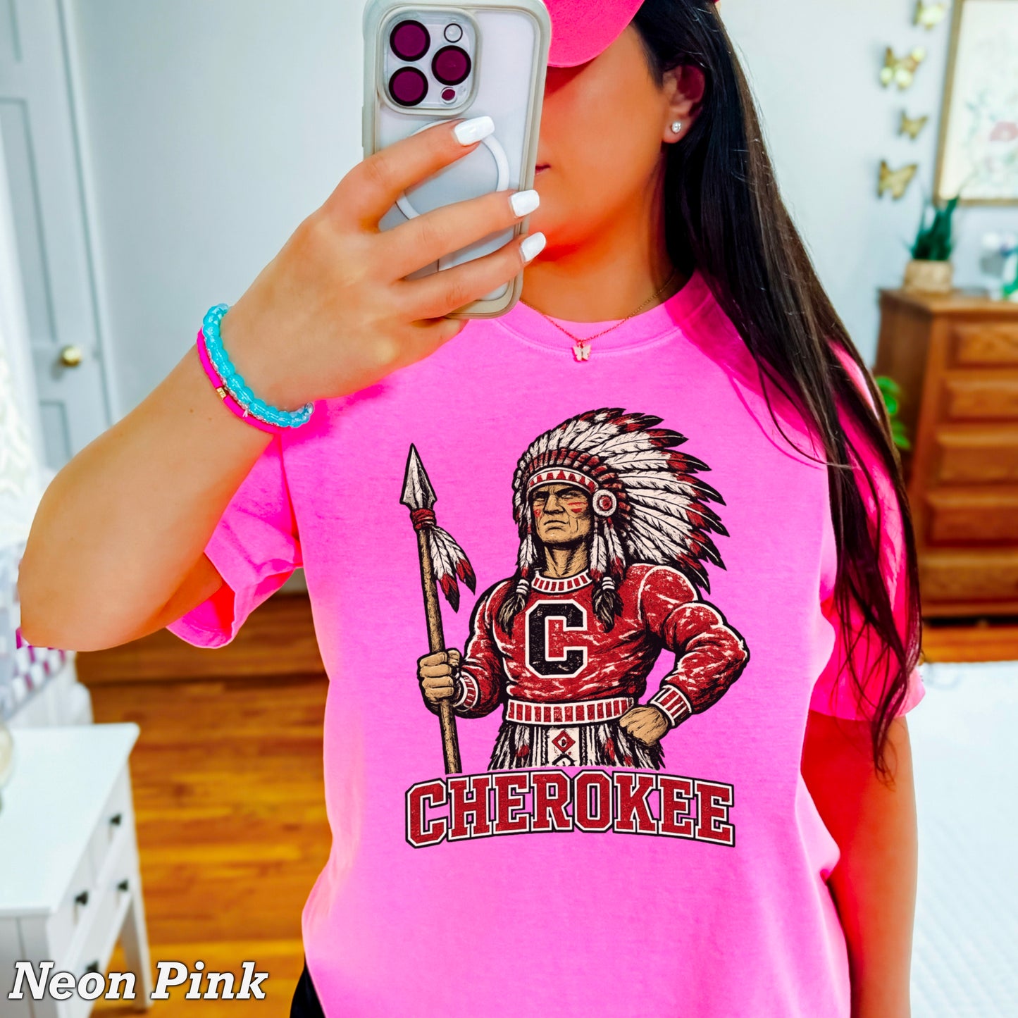 Cherokee Warriors Comfort Color Graphic Tee