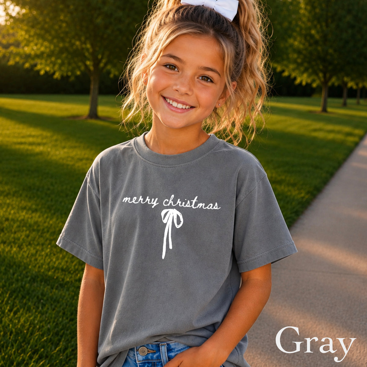 Merry Christmas Youth Comfort Color T-Shirt