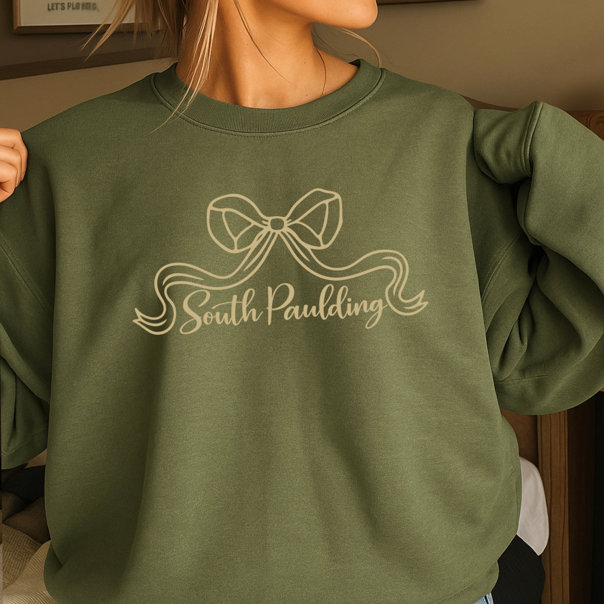 Spartans Coquette Bow Crewneck Sweatshirt