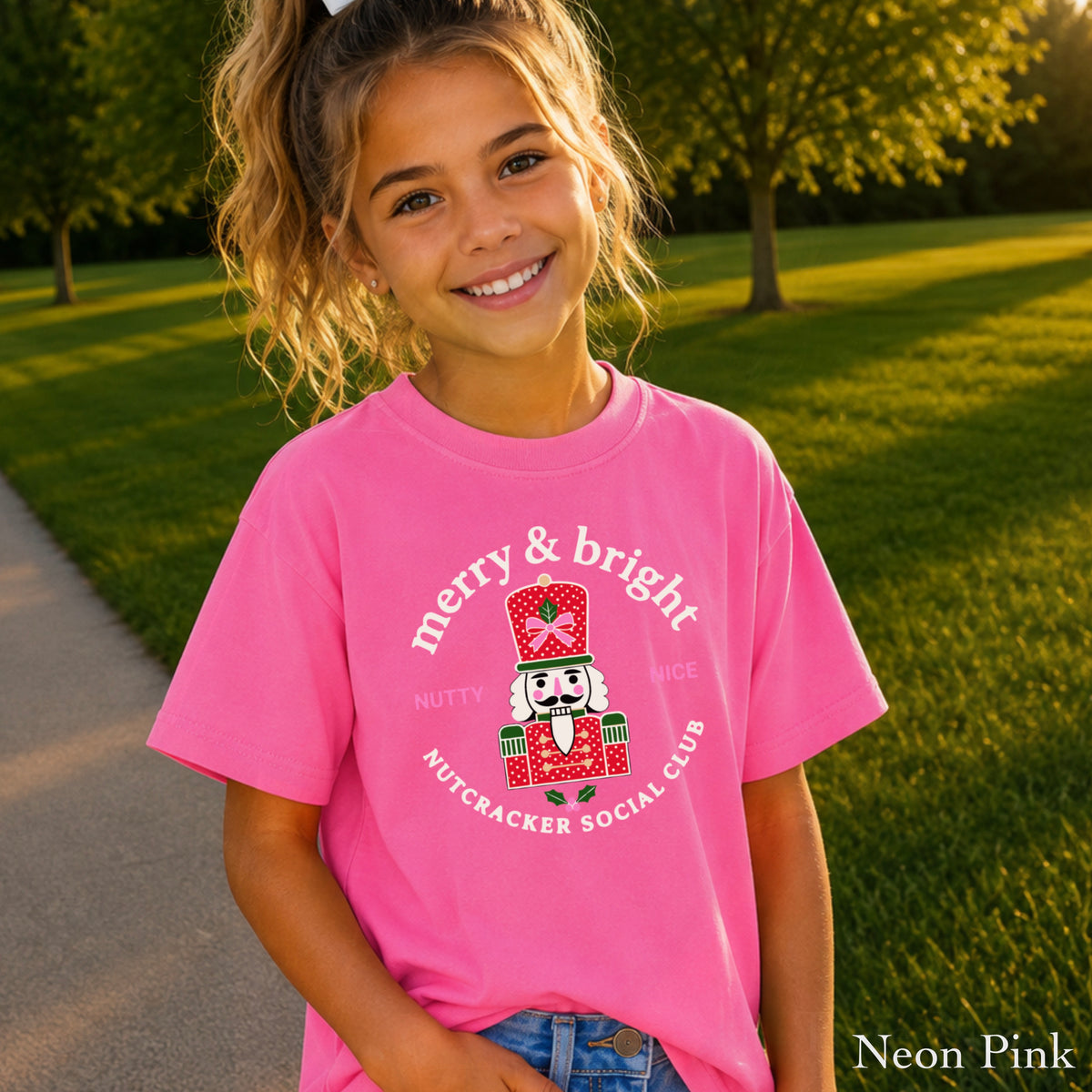 Nutcracker Social Club Christmas Youth Comfort Color T-Shirt