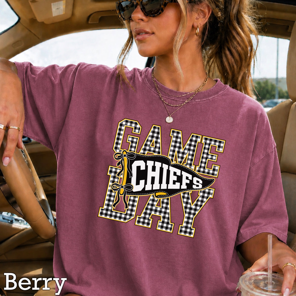 Chiefs Comfort Color Graphic Tee