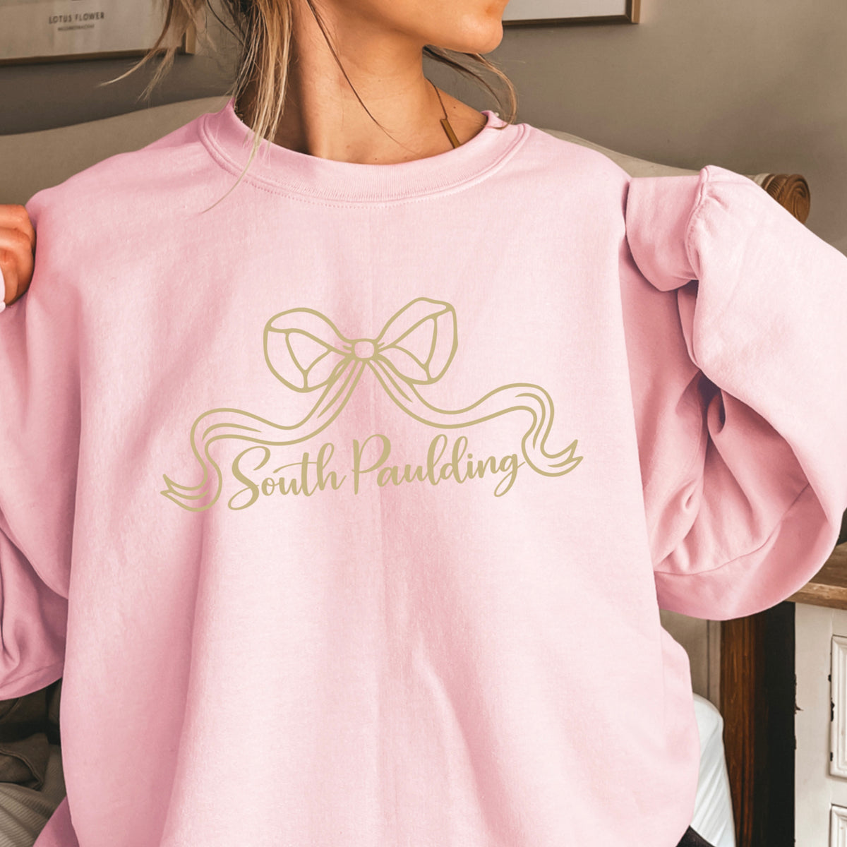 Spartans Coquette Bow Crewneck Sweatshirt
