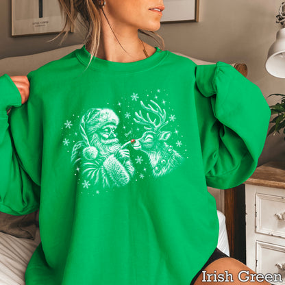 Christmas Santa Boop Crewneck Sweatshirt