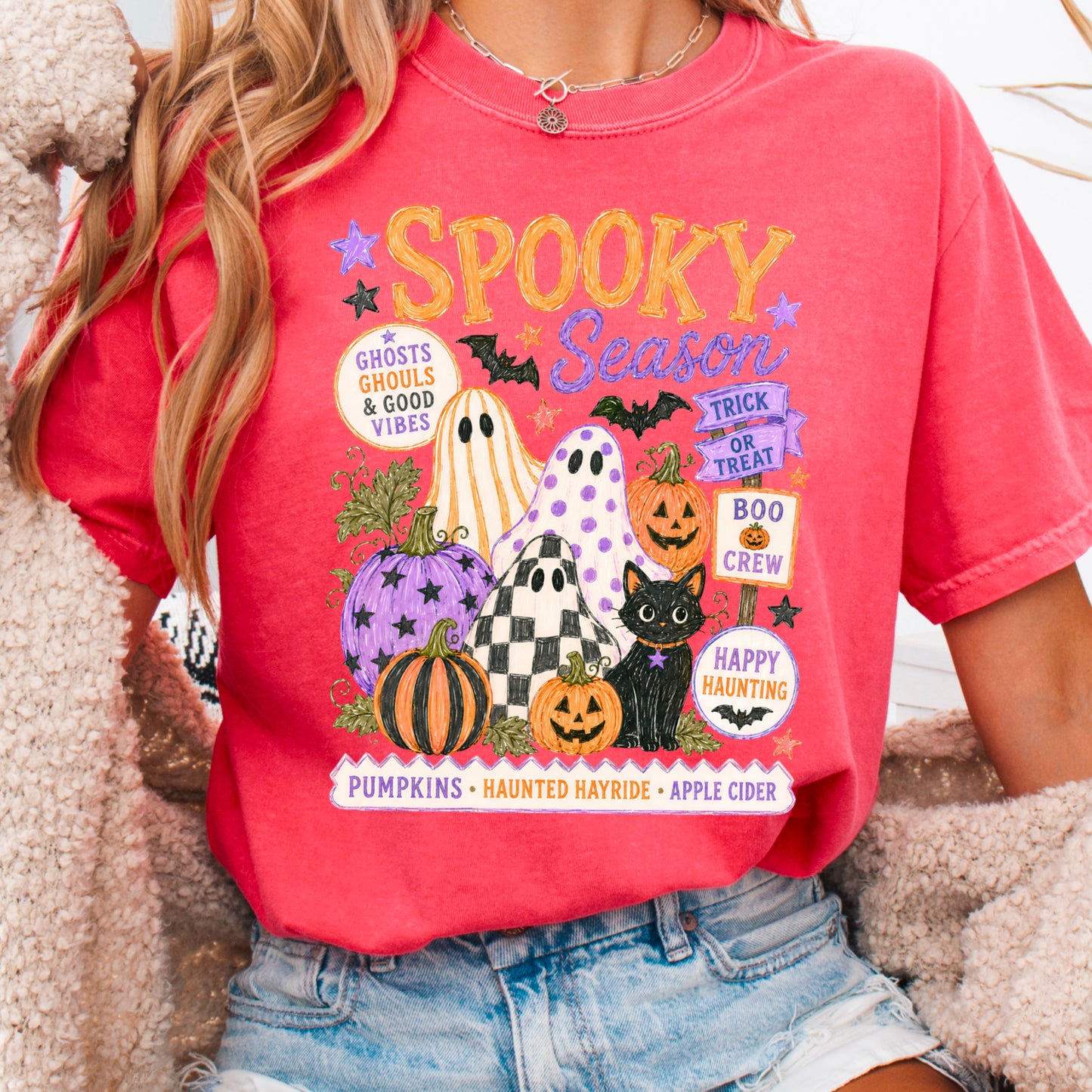 Spooky Season Comfort Color Graphic Tee