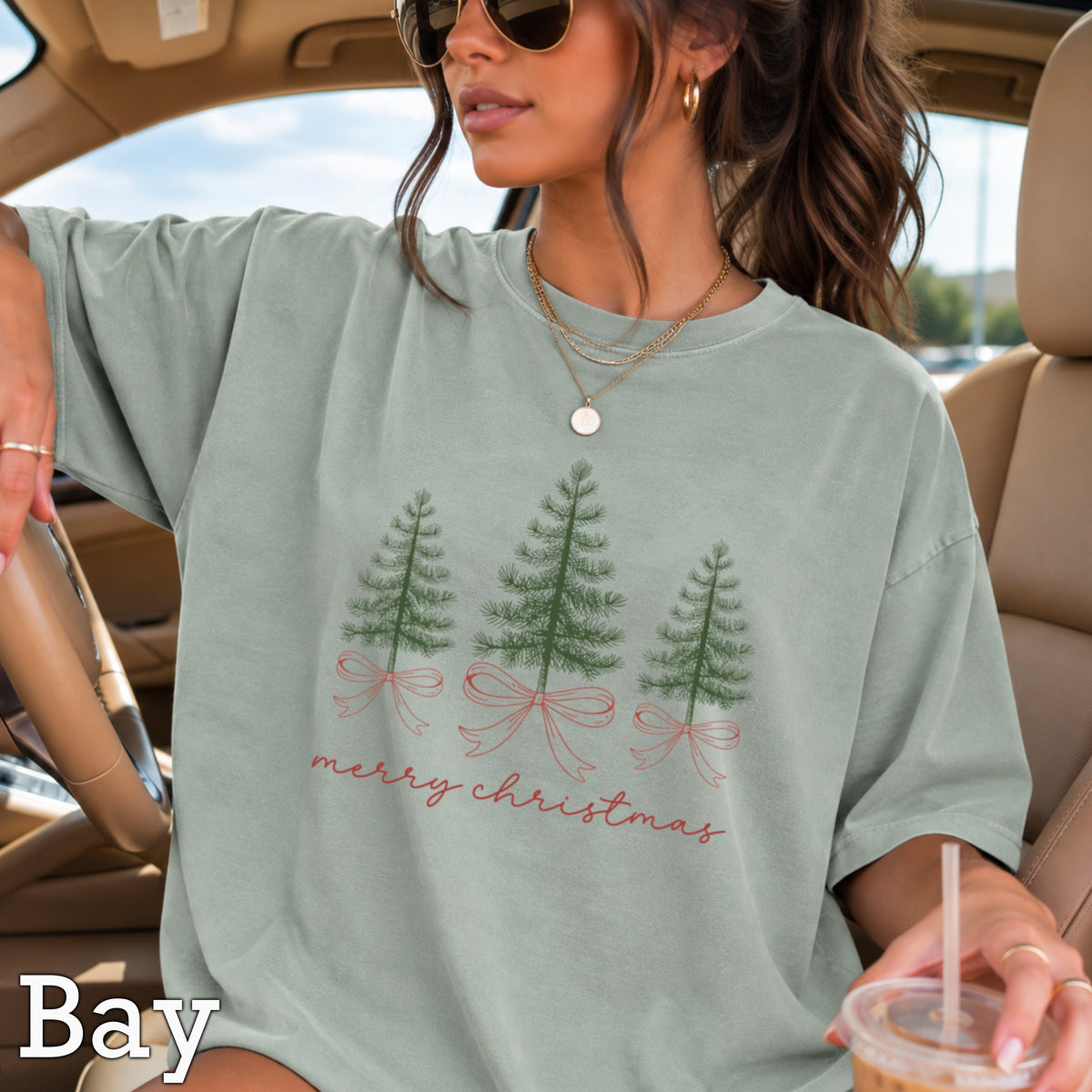Merry Christmas Comfort Color Graphic Tee