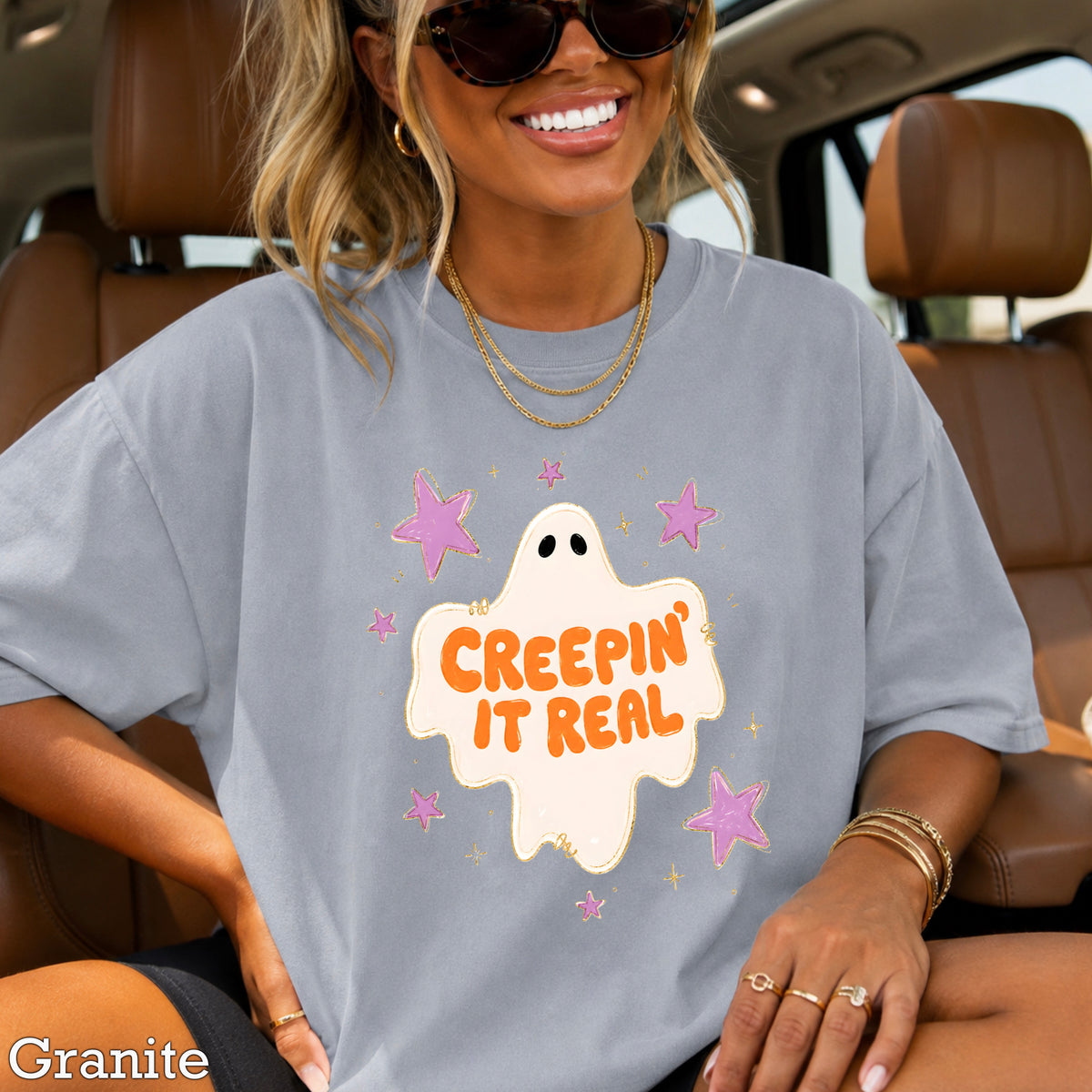 Creepin It Real Comfort Color Graphic Tee