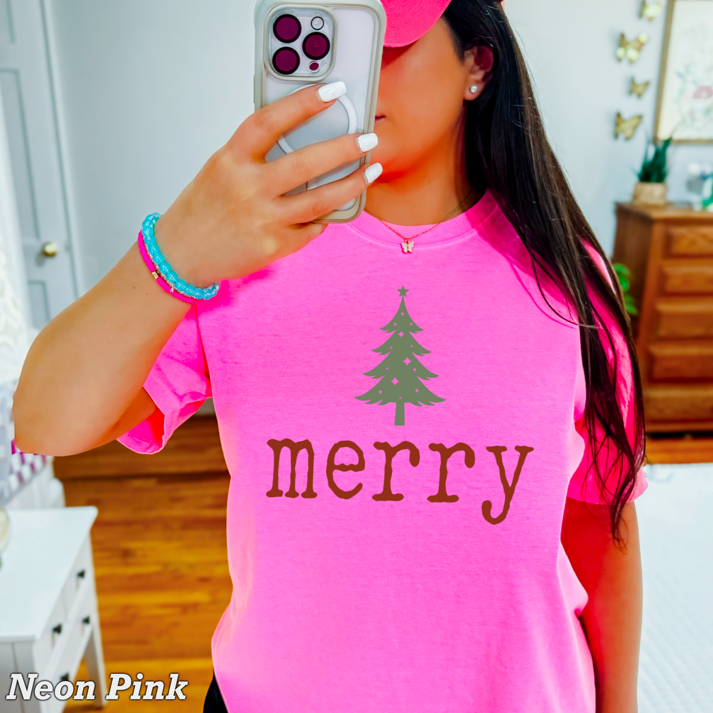 Merry Comfort Color Graphic Tee