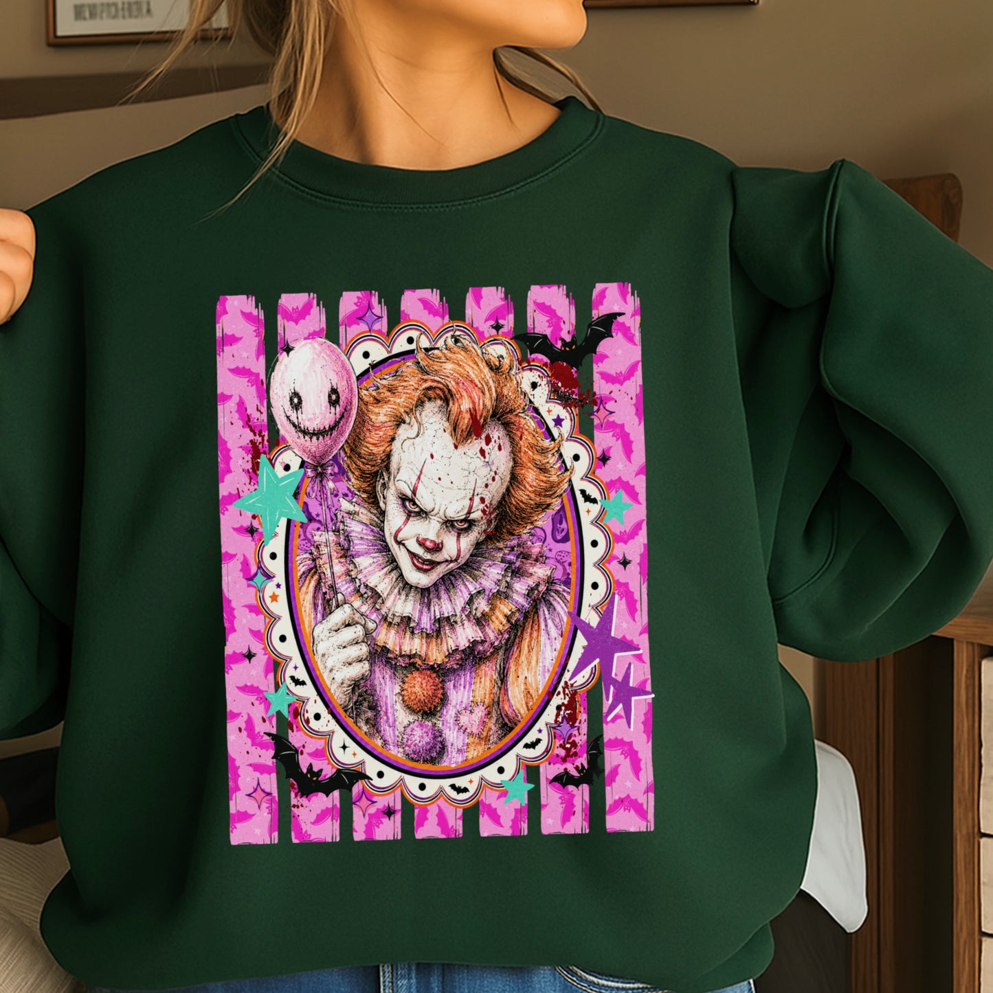 Horror Film Character Crewneck Sweatshirt