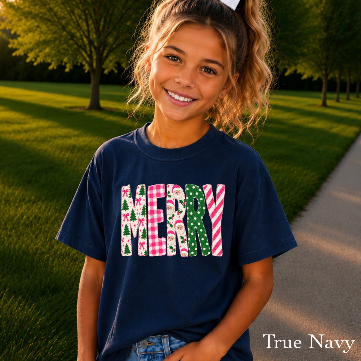 Merry Christmas Youth Comfort Color T-Shirt