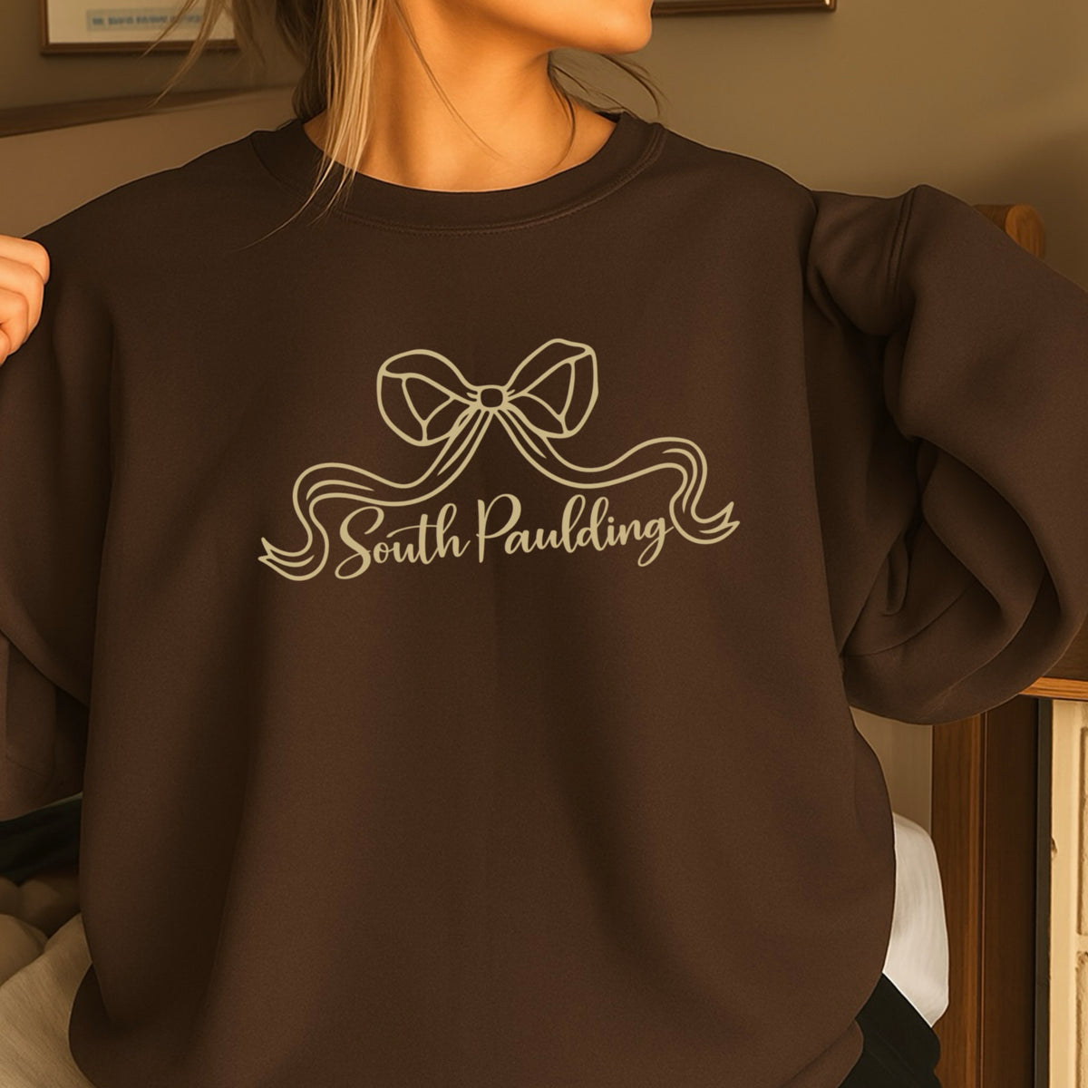 Spartans Coquette Bow Crewneck Sweatshirt