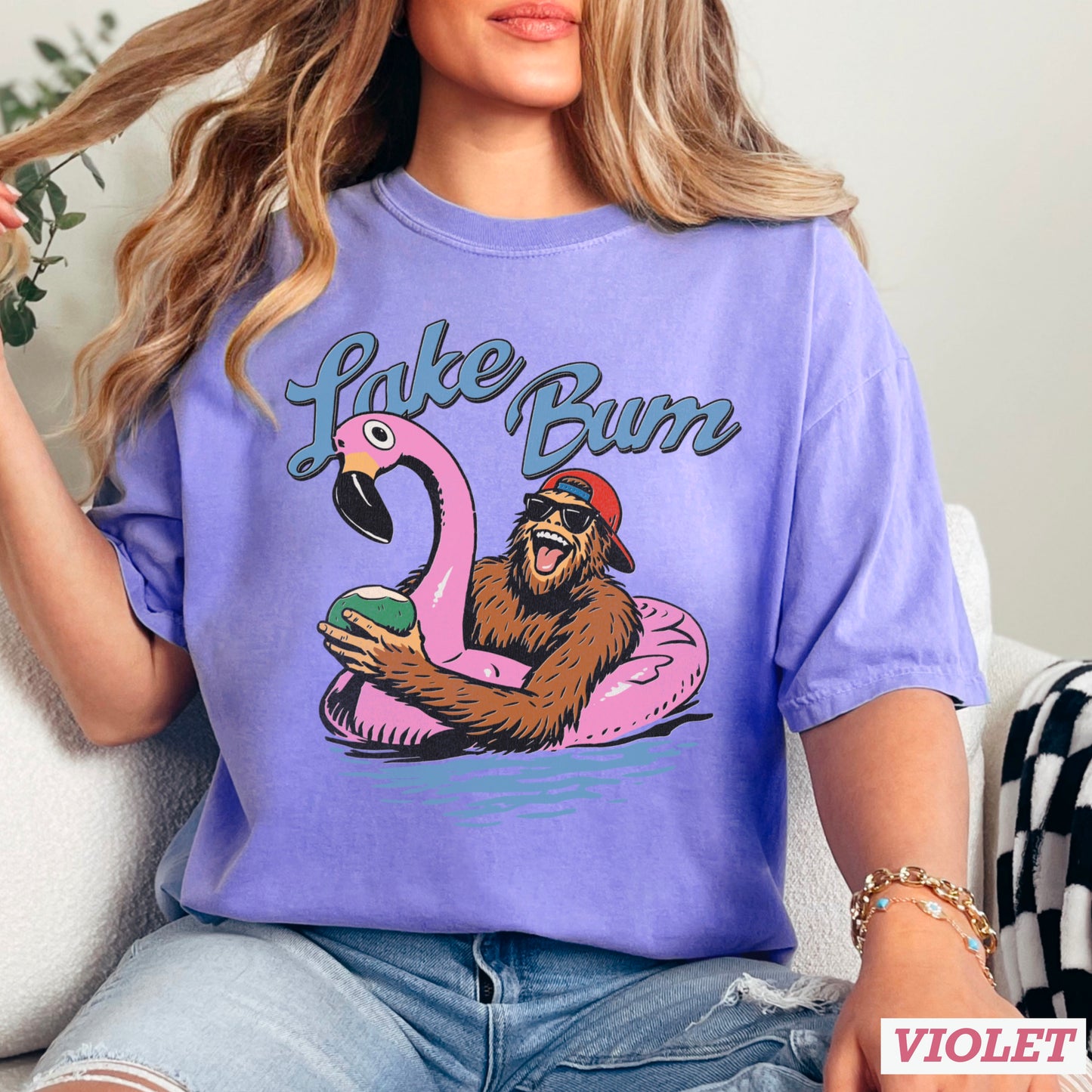 Lake Bum Comfort Color Graphic Tee